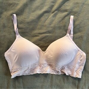 NATORI Wireless Lace Trim Bra